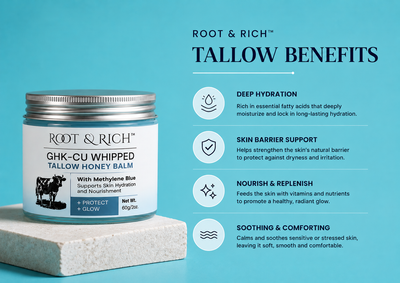 Root & Rich™ GHK-CU Whipped Tallow Honey Balm